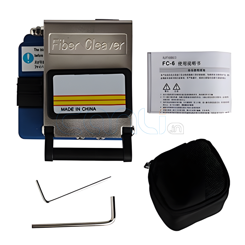 Imported High Precision Optical Fiber Cleaver Cutter, 12 Surface Blade Single Core Cable Cutting Tool