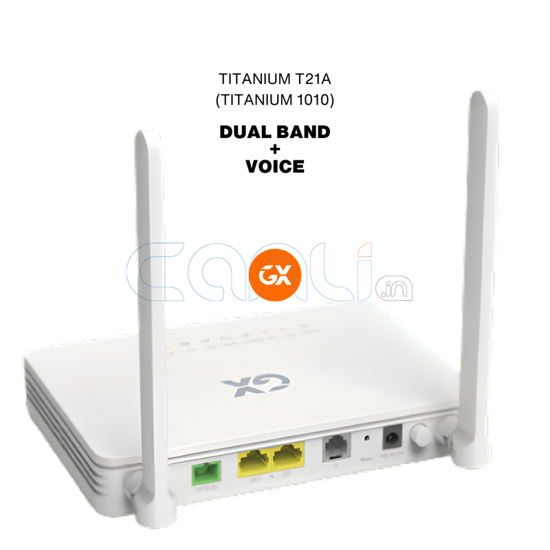 GX TITANIUM T21A - TITANIUM 1010 | XPON ONT | 2xGE LAN | Dual Band WiFi | 1POTS Voice
