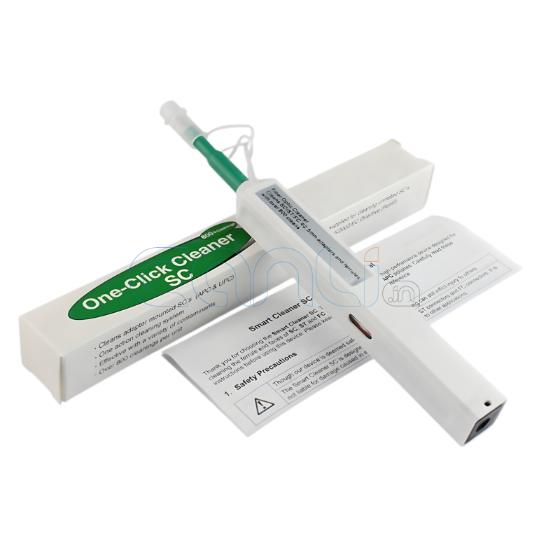 SC/FC/ST 2.5mm - One Click Fiber Optic Cleaner, Fiber Optic connectors Cleaning, Fiber Optic Cleaner Pen with 800+ Cleans for UPC/APC Ferrules Push Type